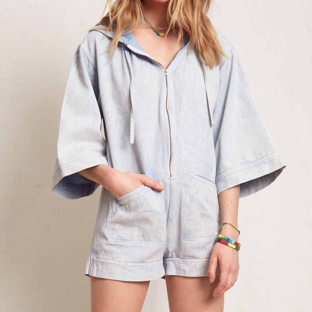 WARM NY | Yala Hoodie Romper - Rainbow Size 0